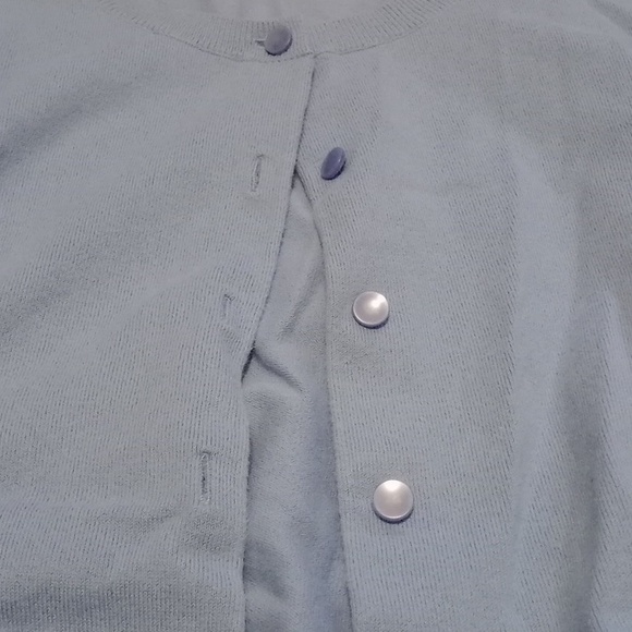 Blue Button Down Sweater - Picture 2 of 3